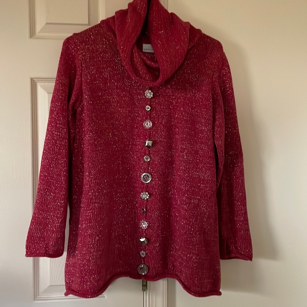 Holiday Sweater with Buttons